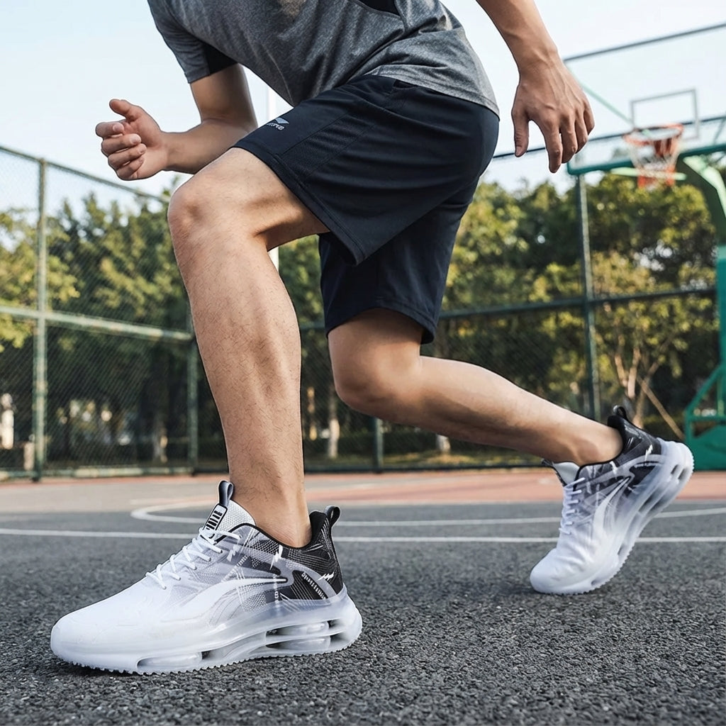 Niedrigschaft-Basketballsneaker rutschfest atmungsaktiv Herren