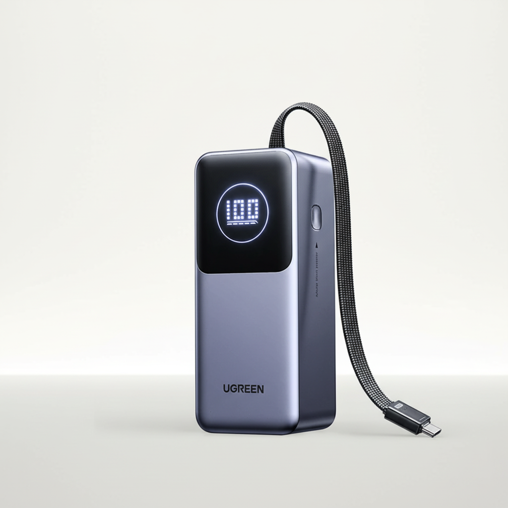 Hochleistungs-Metallpower Bank 100W mit digitalem Display