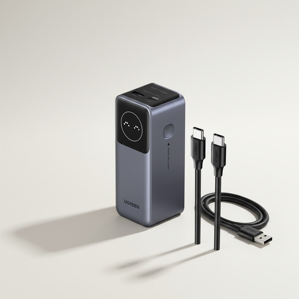 Hochleistungs-Metallpower Bank 100W mit digitalem Display