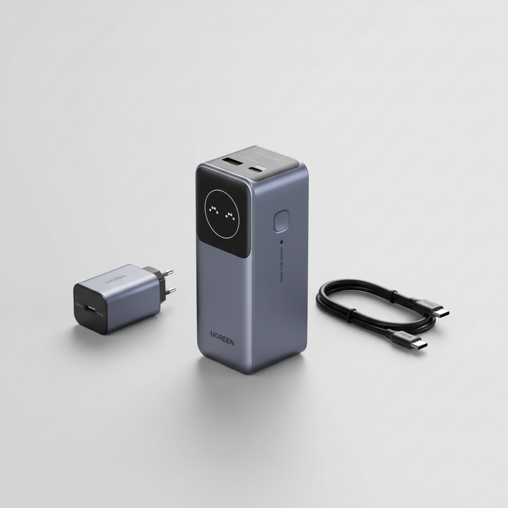 Hochleistungs-Metallpower Bank 100W mit digitalem Display