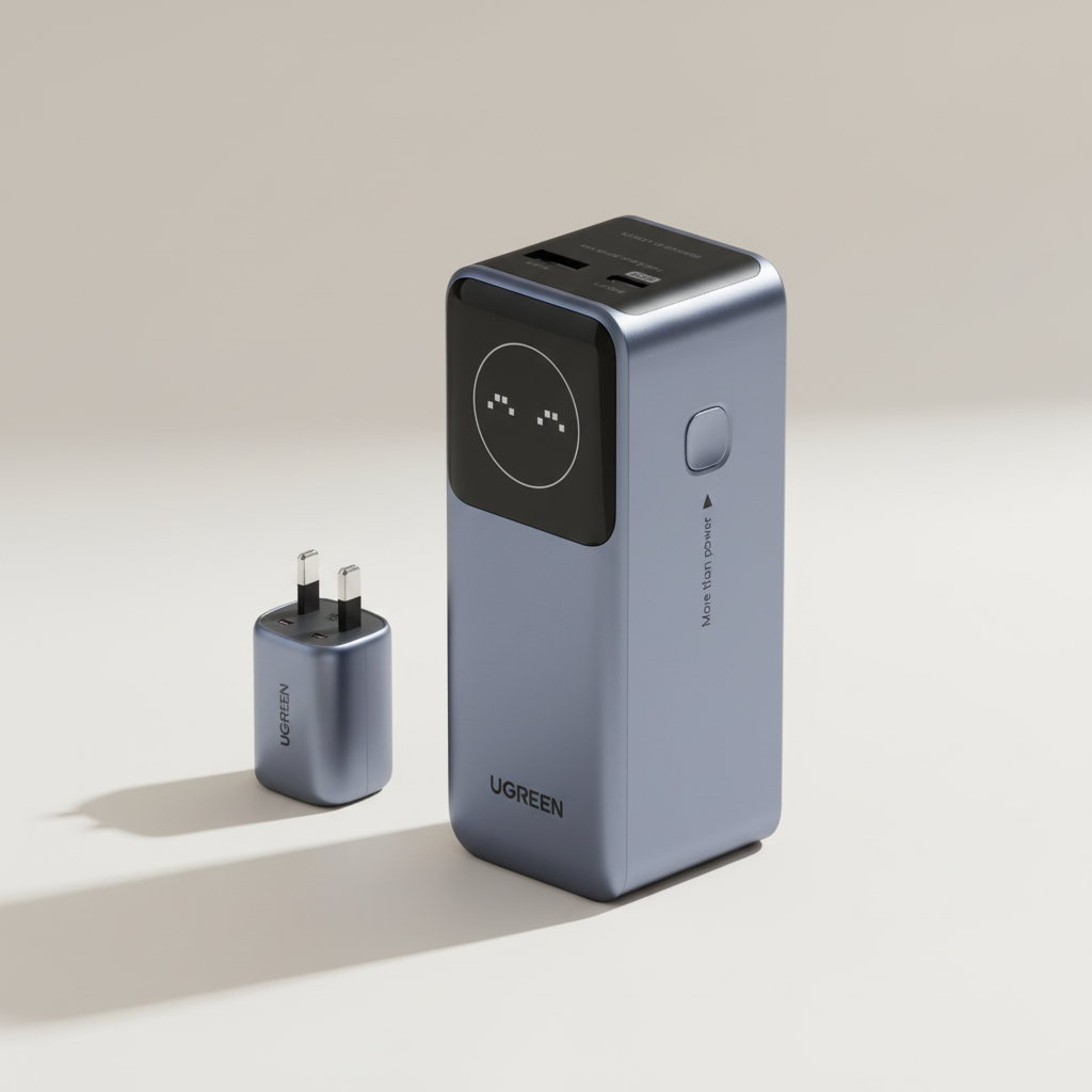 Hochleistungs-Metallpower Bank 100W mit digitalem Display