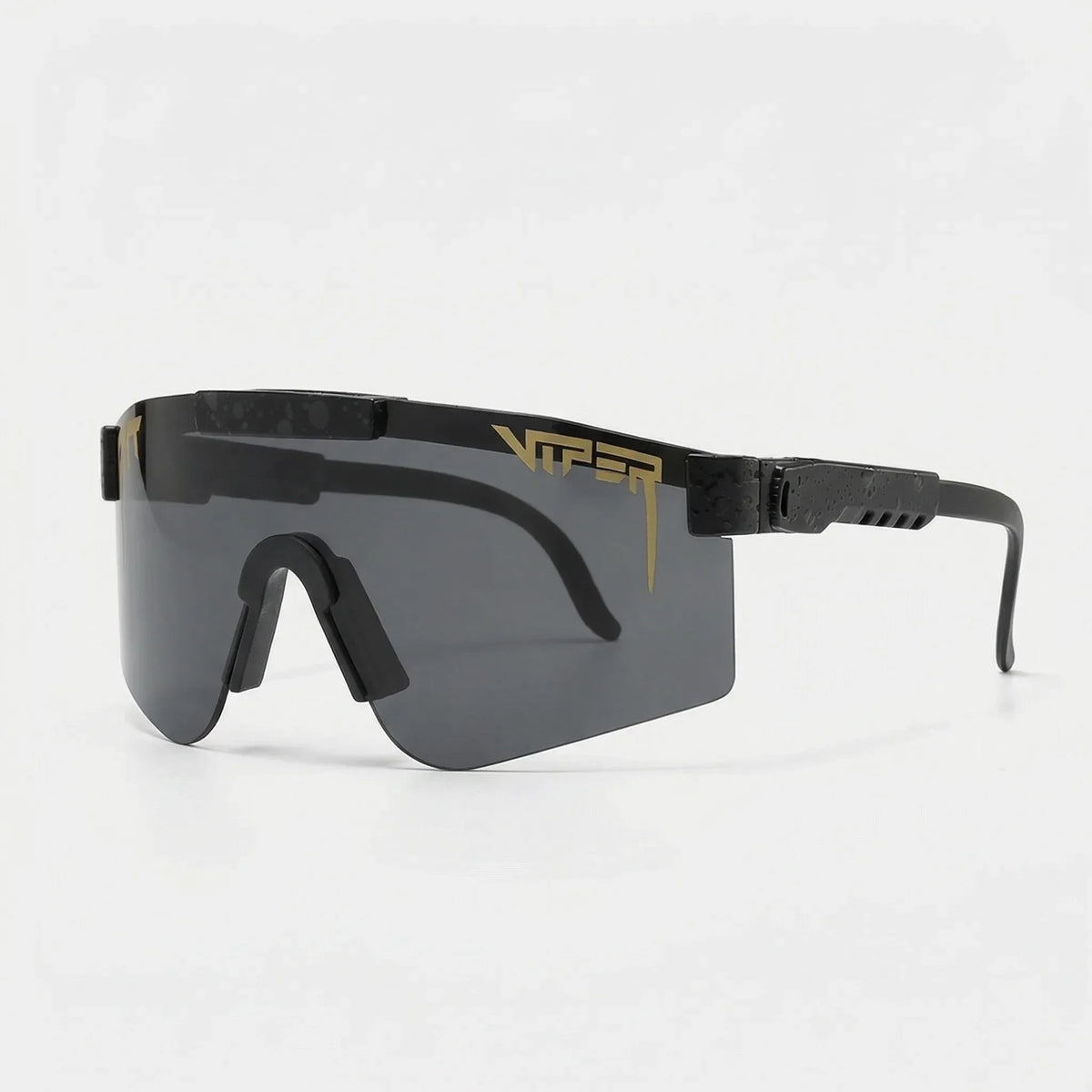 Übergroße Sportsonnenbrille mit Wraparound-Schutzglas und UV400-Gläsern