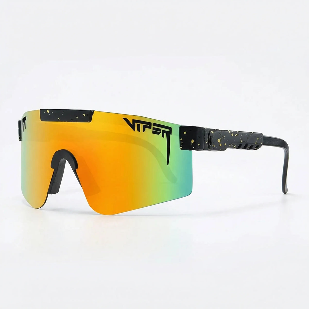 Übergroße Sportsonnenbrille mit Wraparound-Schutzglas und UV400-Gläsern