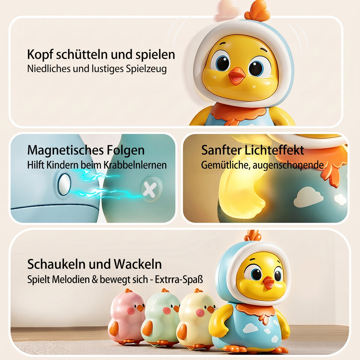 Camp Basel | Wackel-Huhn Bauchzeit-Spielzeug