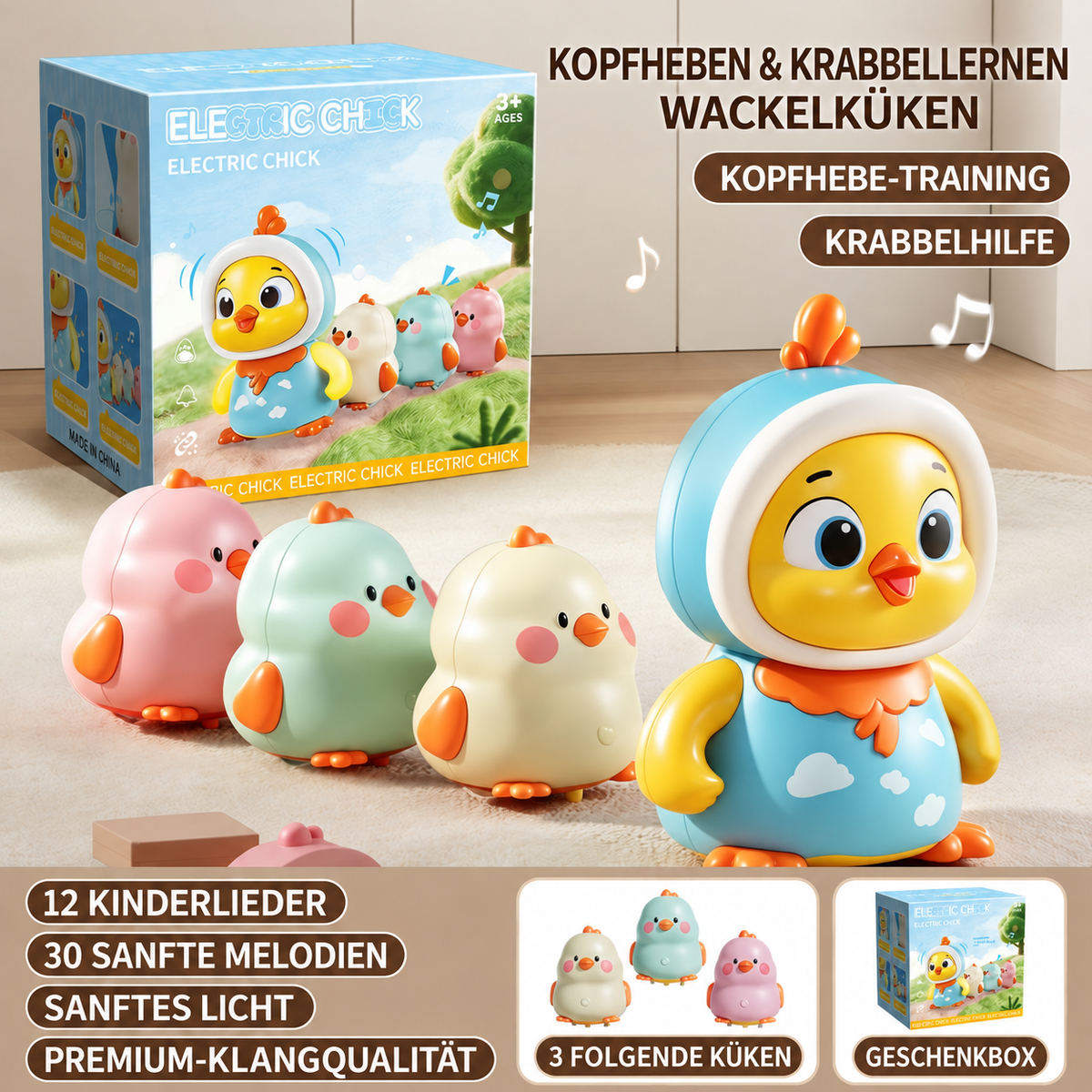 Camp Basel | Wackel-Huhn Bauchzeit-Spielzeug