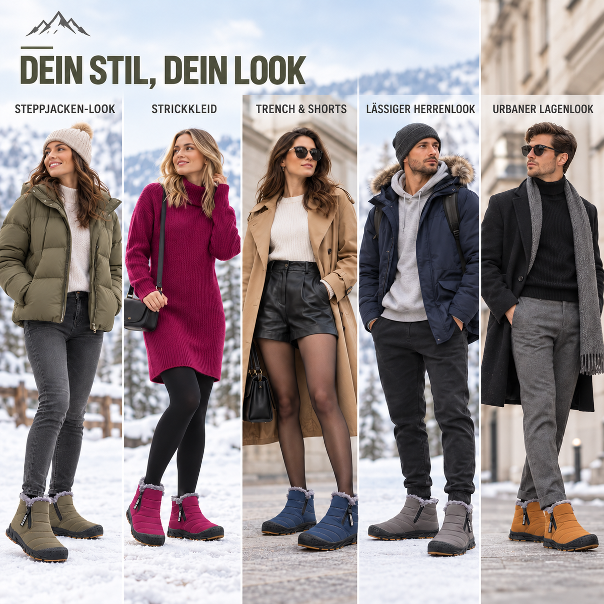 Camp Basel | Winterstiefel wasserabweisend mit Fleecefutter