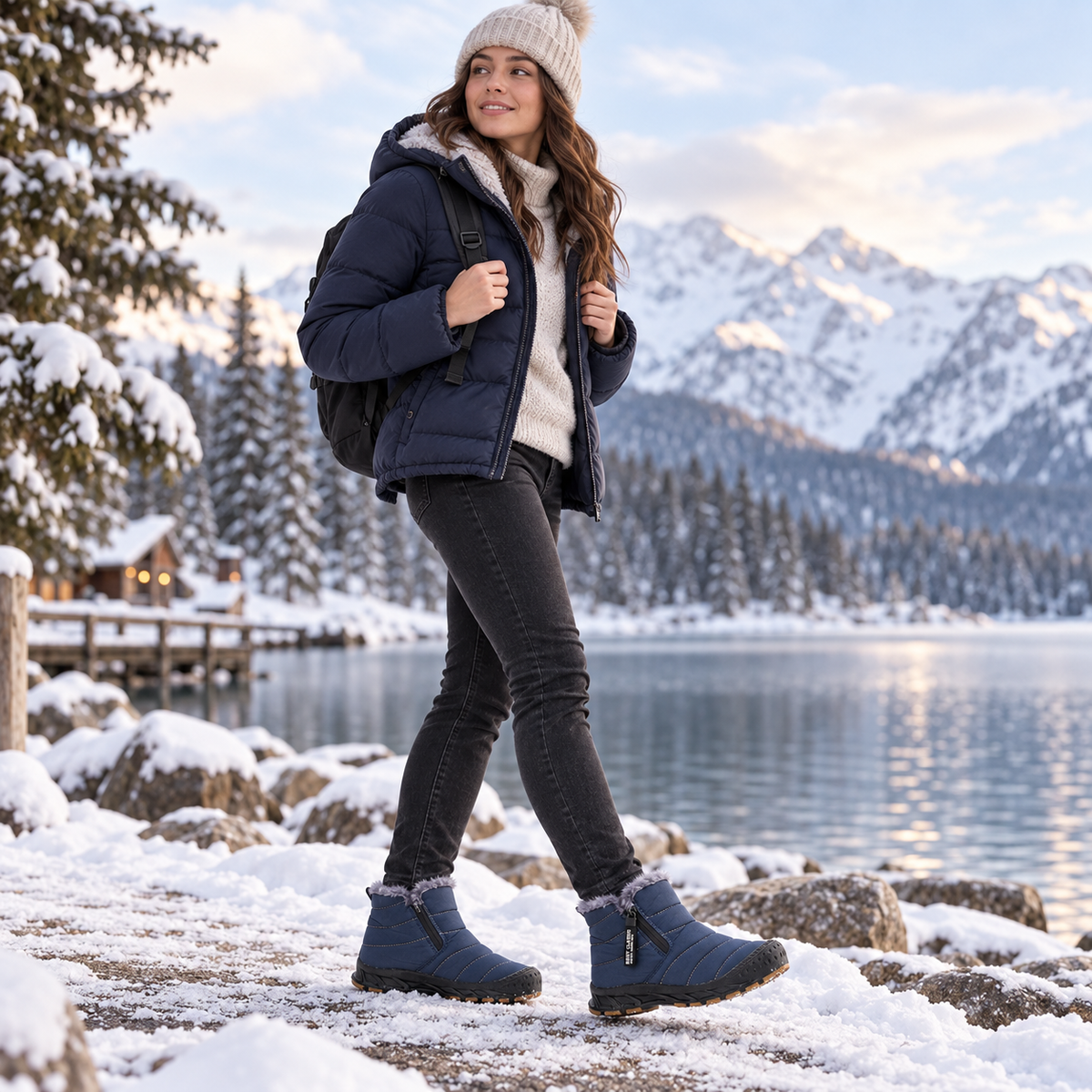 Camp Basel | Winterstiefel wasserabweisend mit Fleecefutter