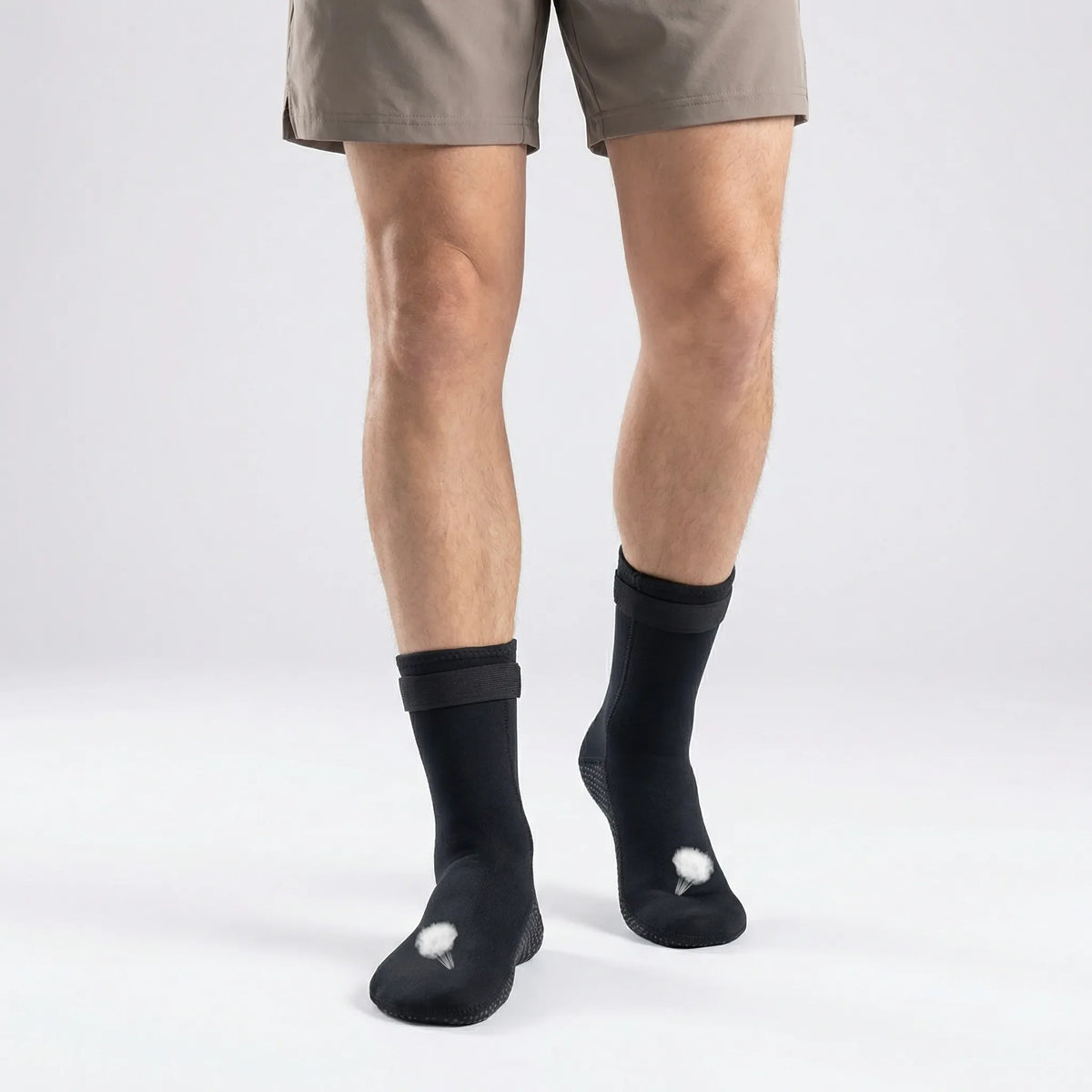 Thermische Neoprensocken mit Anti-Rutsch-Sohle und Knöchelriemen für Wassersport