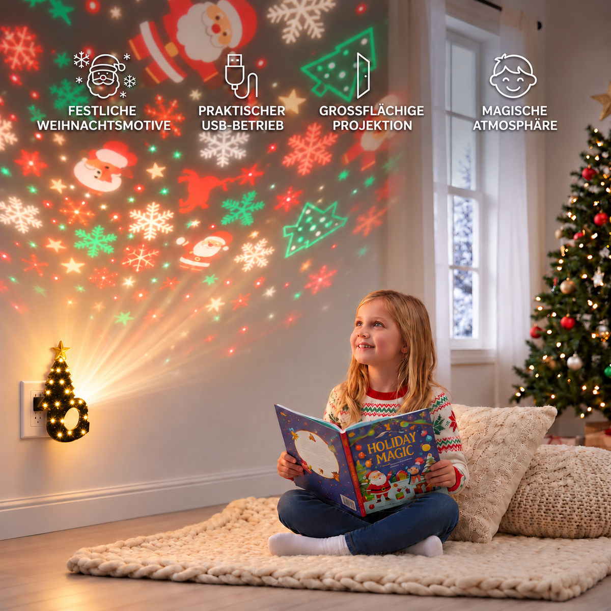Camp Basel | Weihnachtsbaum-Projektor-Lampe