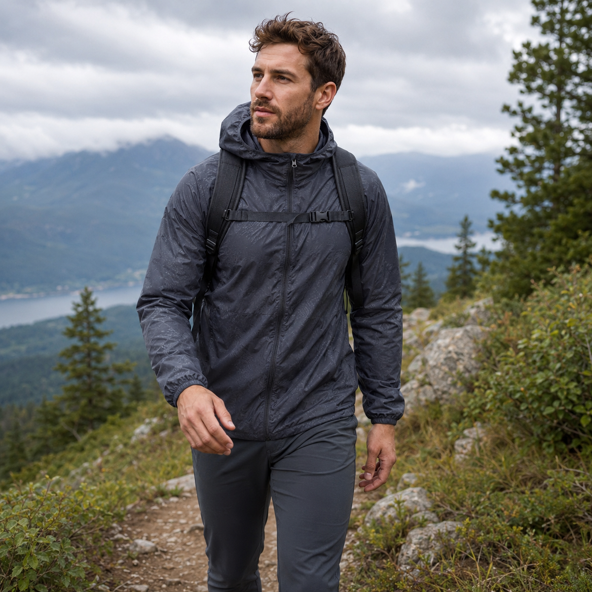 Camp Basel | Zephyria Leichte Kapuzen-Windbreaker