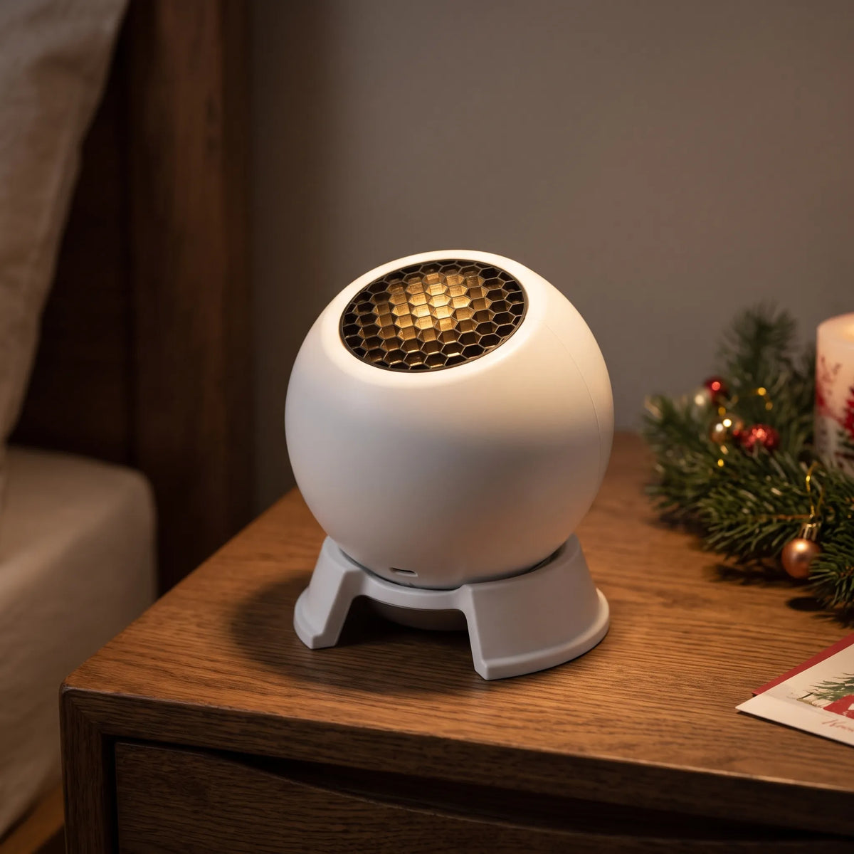 Norvia | Weihnachts-Projektor Nachtlicht, kompaktes, 360° verstellbares Musterlicht für Decke und Wand, platzsparende Weihnachtsdeko für Kinderzimmer, Party & Geschenk