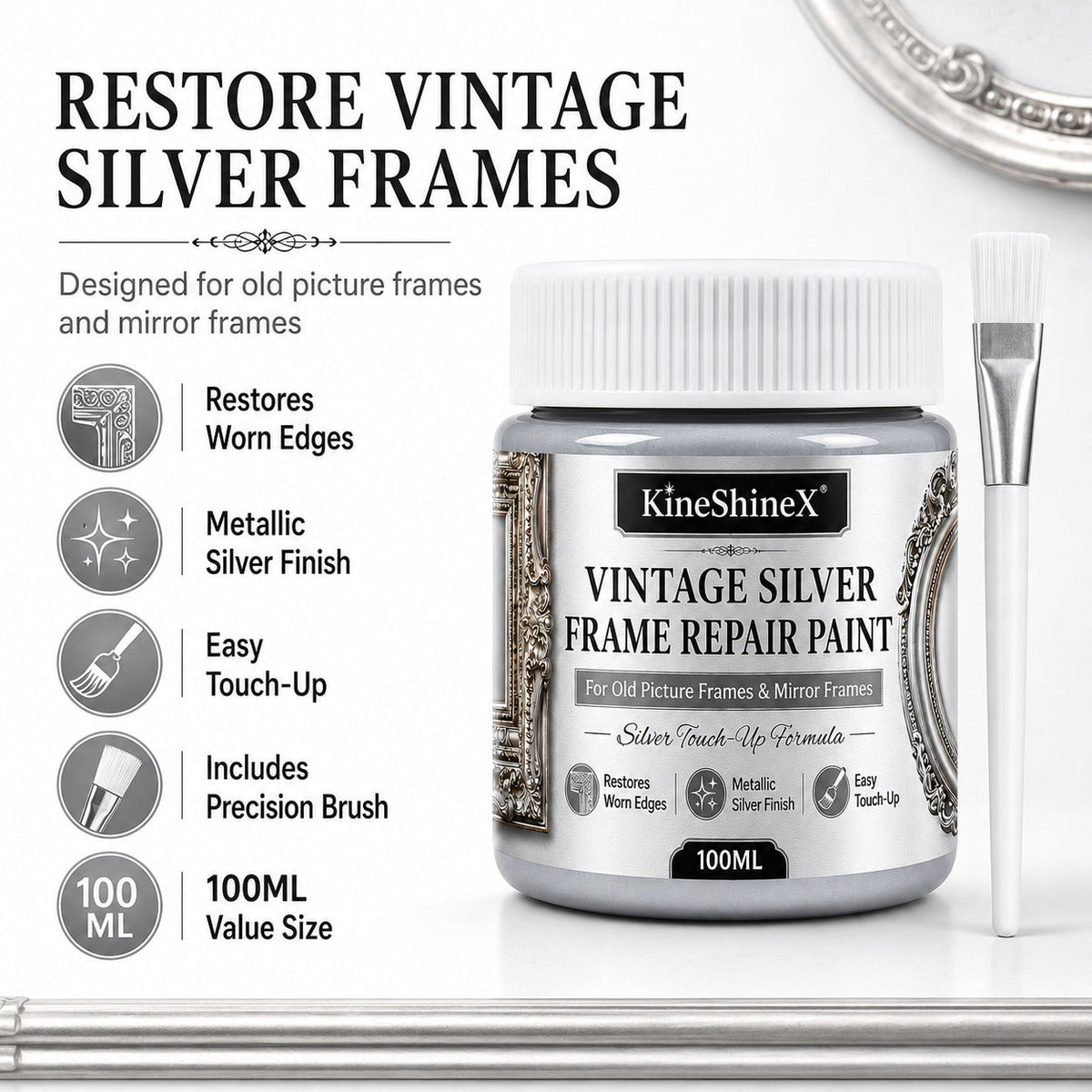 Gold Metallic Refinishing Reparaturpaste mit Pinsel