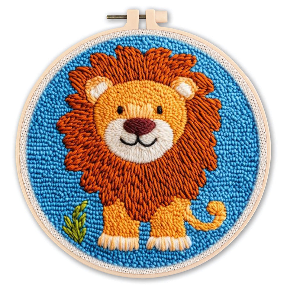Punch Needle Stickerei Starter Set – Anfänger DIY Set mit schönen Mustern