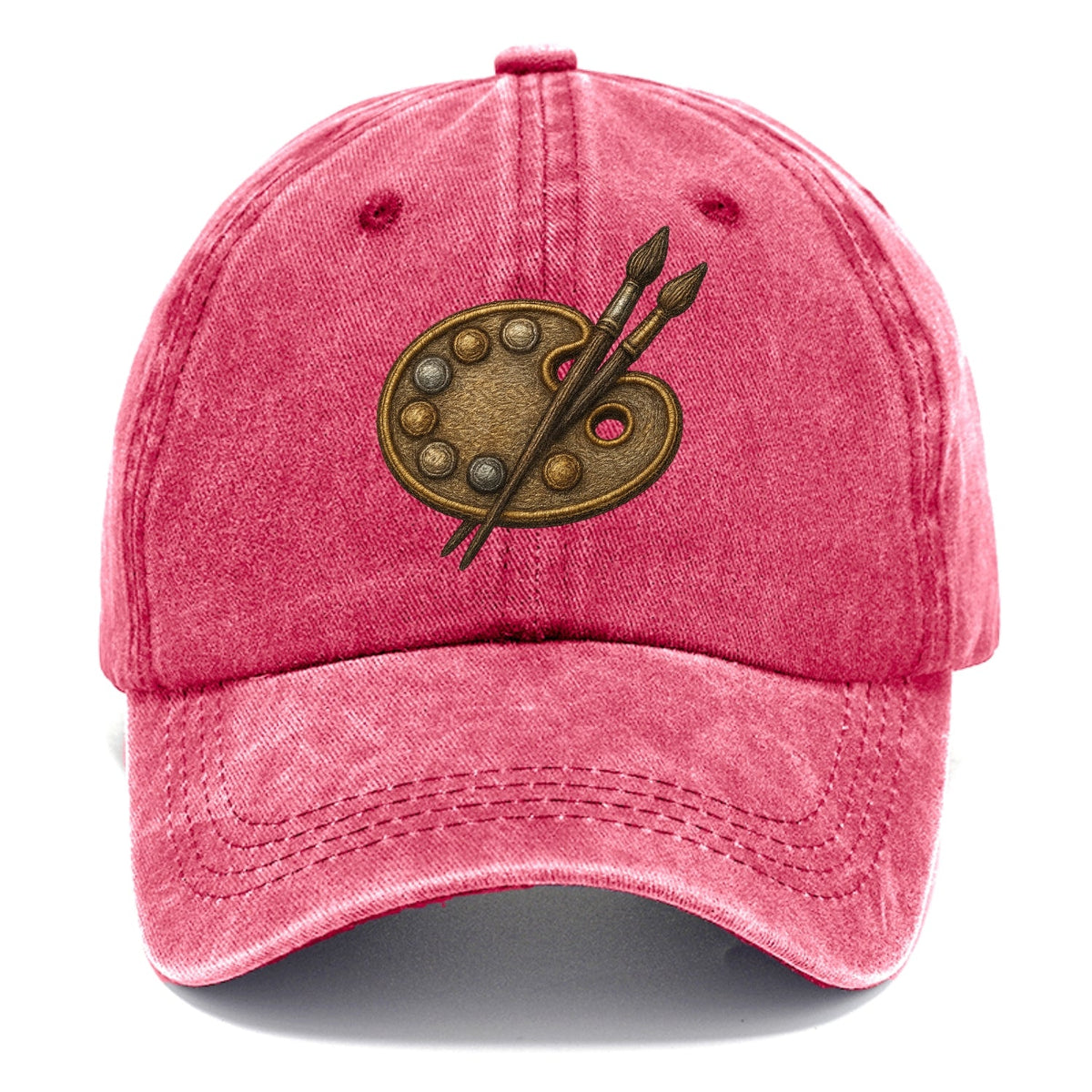 Künstlerpalette mit Pinseln - Maler-Emblem - Classic Cap