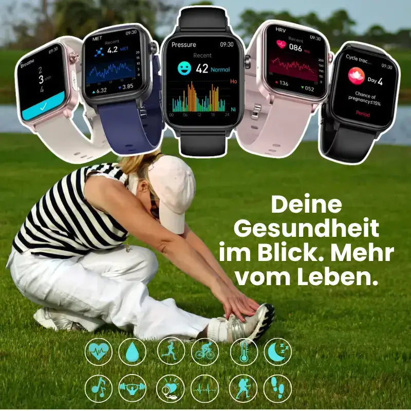 Smartwatch mit EKG- und Blutdruckmessung