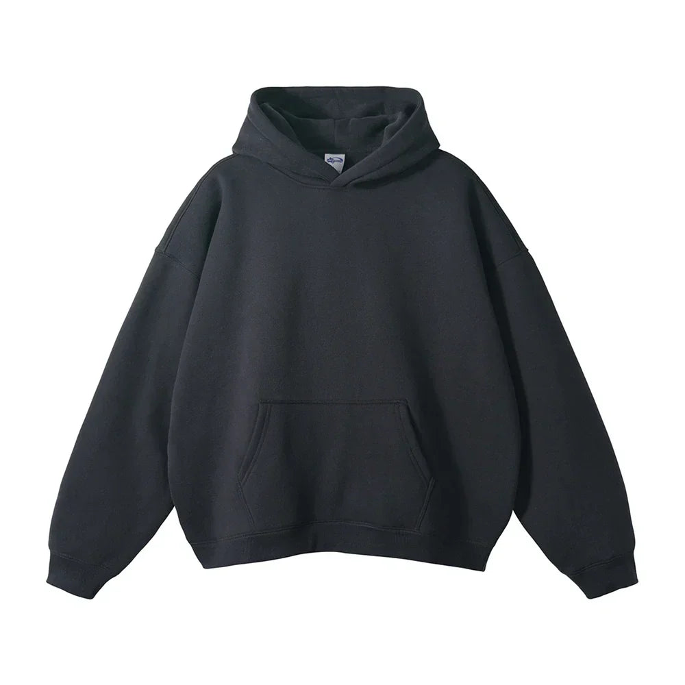 Relaxed Herren-Kapuzenpullover mit Känguru-Tasche