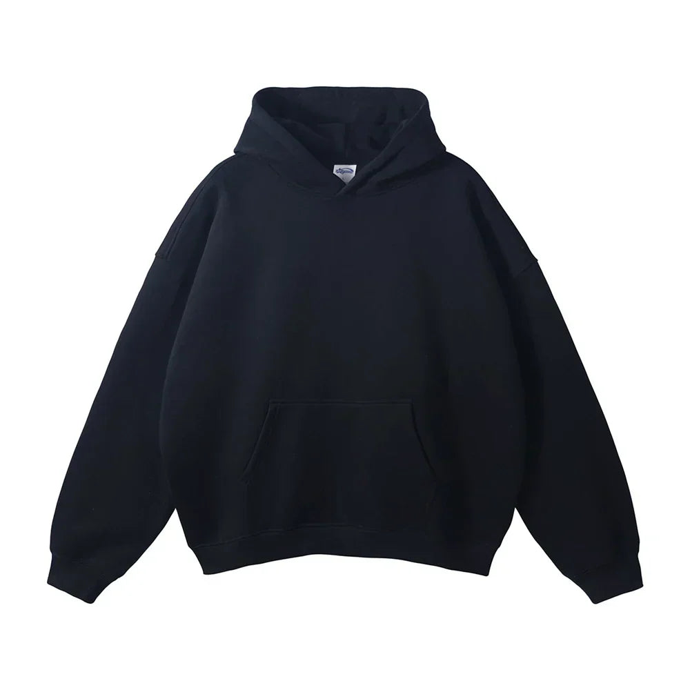 Relaxed Herren-Kapuzenpullover mit Känguru-Tasche