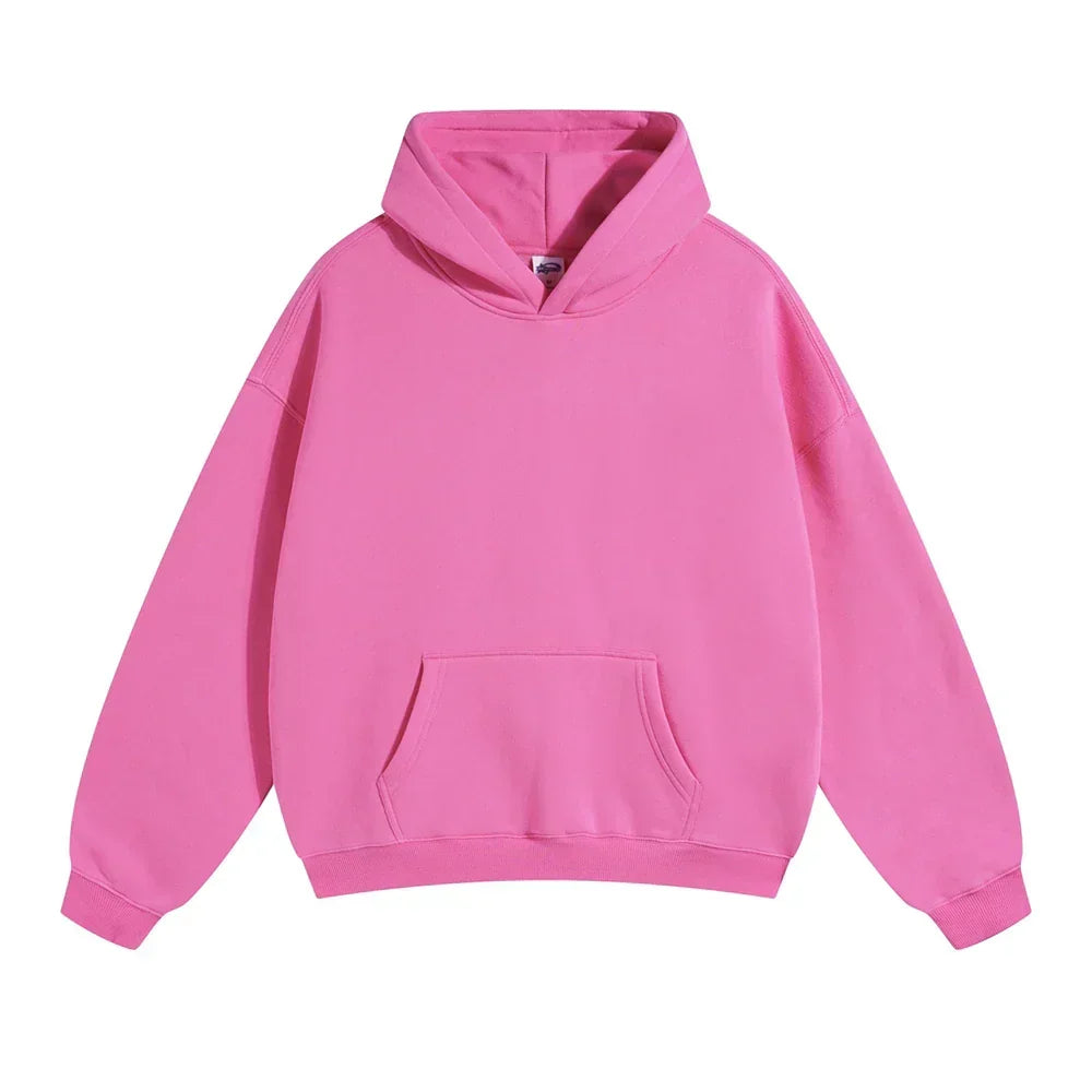 Relaxed Herren-Kapuzenpullover mit Känguru-Tasche