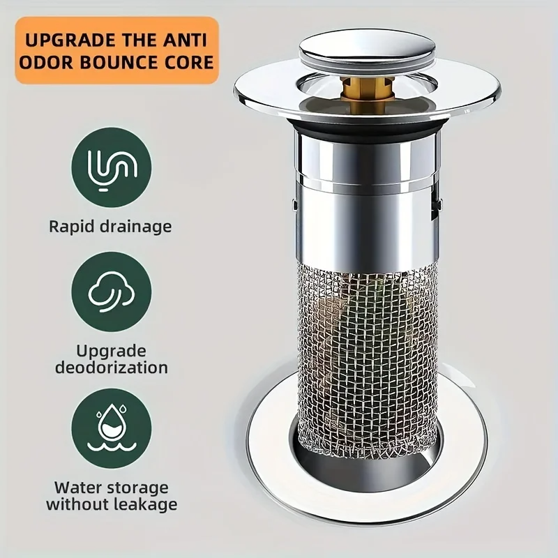 PopUpFilter Edelstahl Pop-Up Abflussfilter