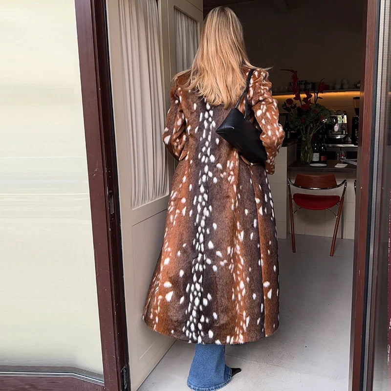 Ferryhill Bambi Kunstfell Langer Mantel