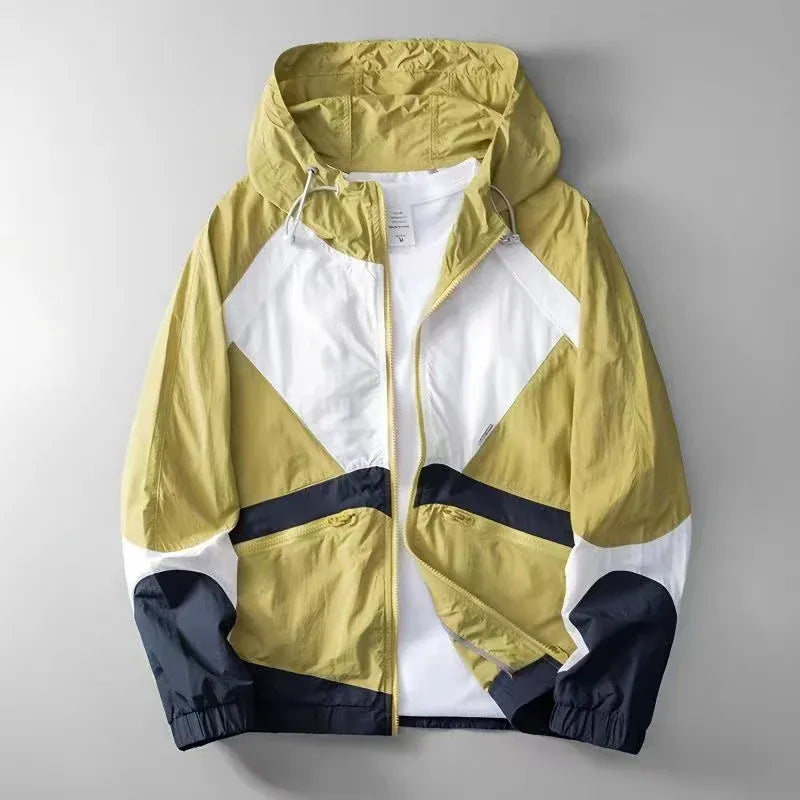 Paneled Windbreaker
