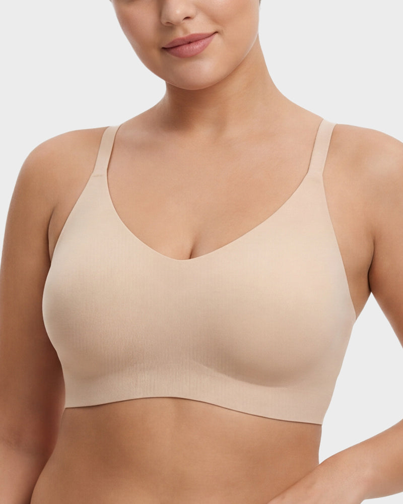 Nahtloses rückenfreies Spitzen-Bralette
