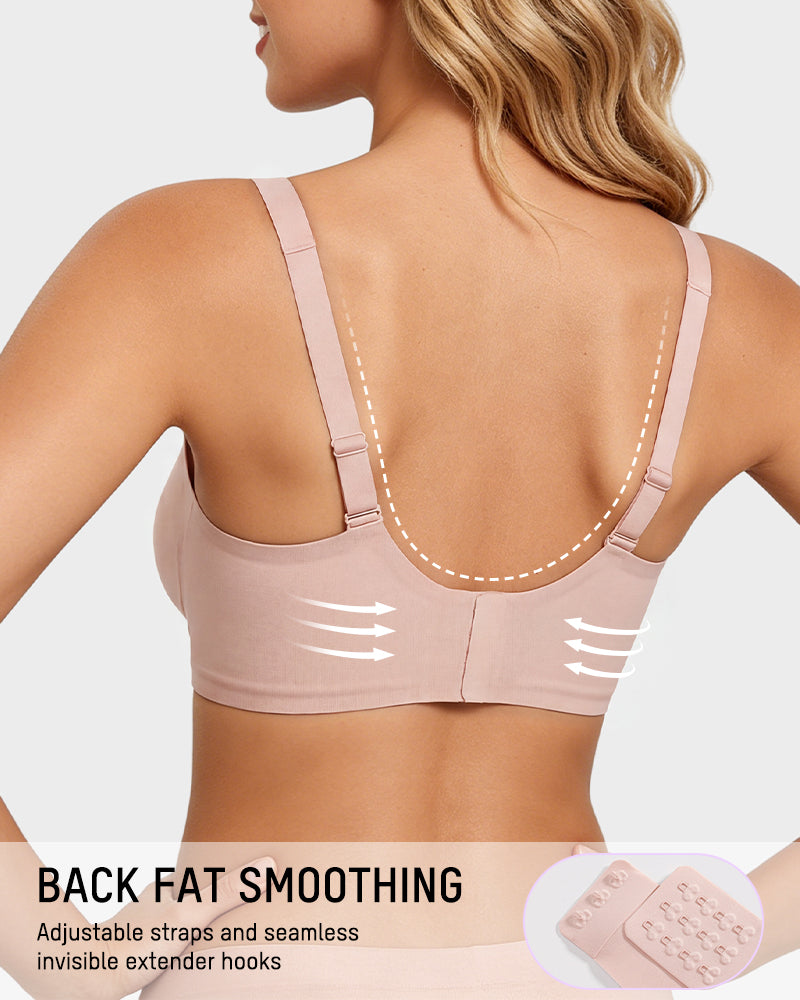 Tief Ausgeschnittener Drahtloser Push-Up-BH