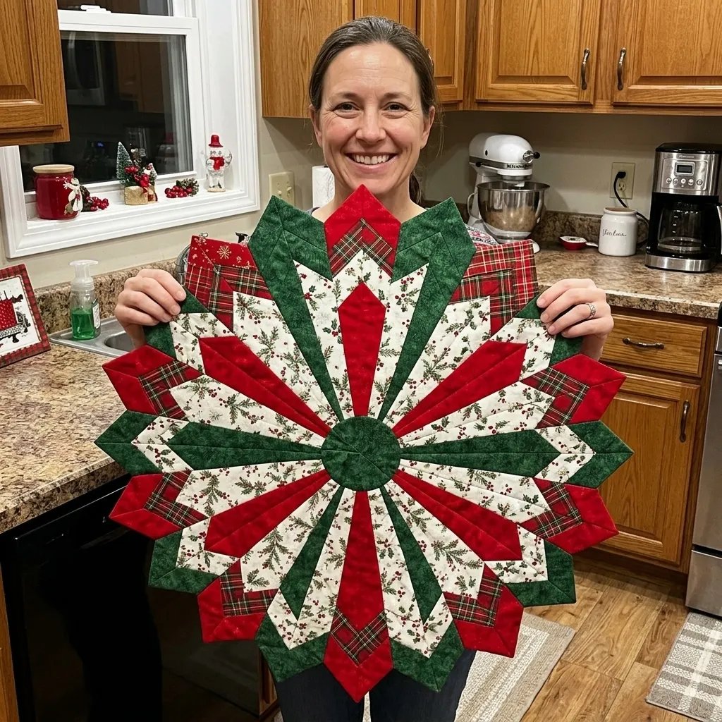 Set Schablonen für Quilting Weihnachtsstern Tischdekorationen