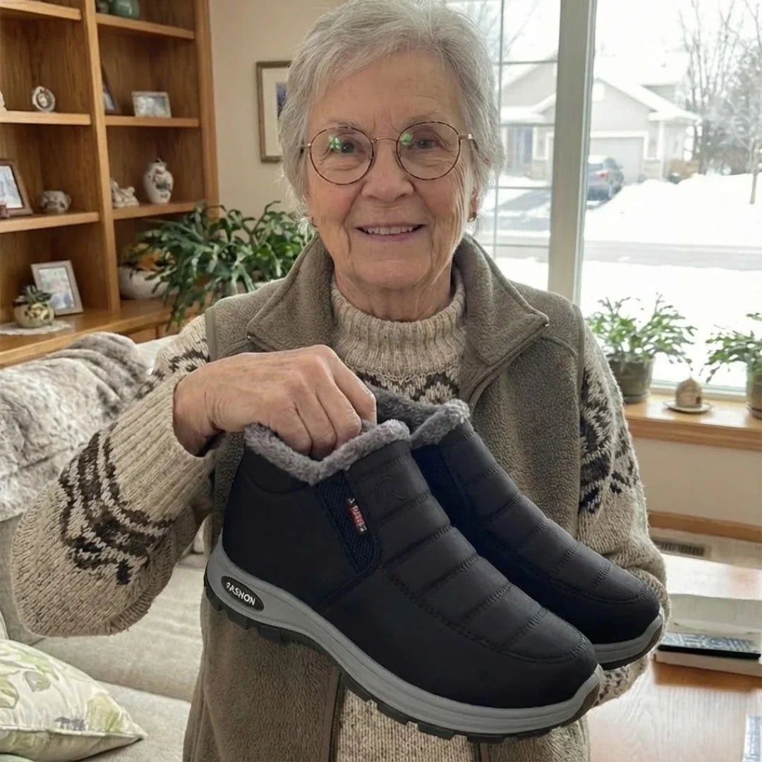 Gesteppte wasserdichte Slip-On Knöchelstiefel