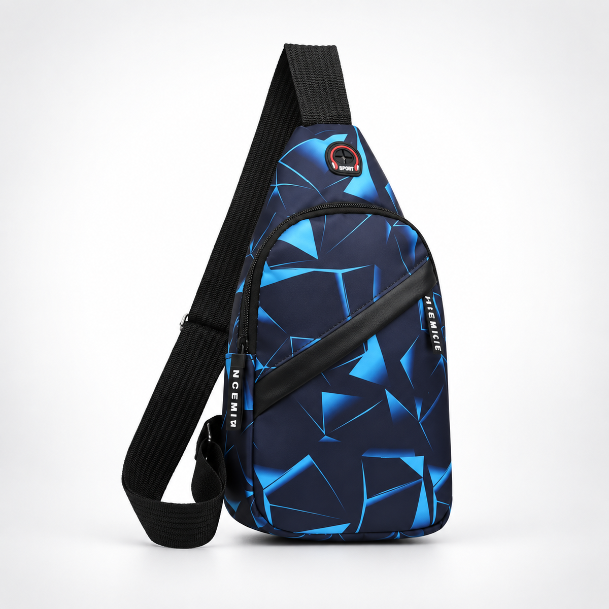 Camp Basel | Slantrix Geometrischer Druck Crossbody-Brusttasche