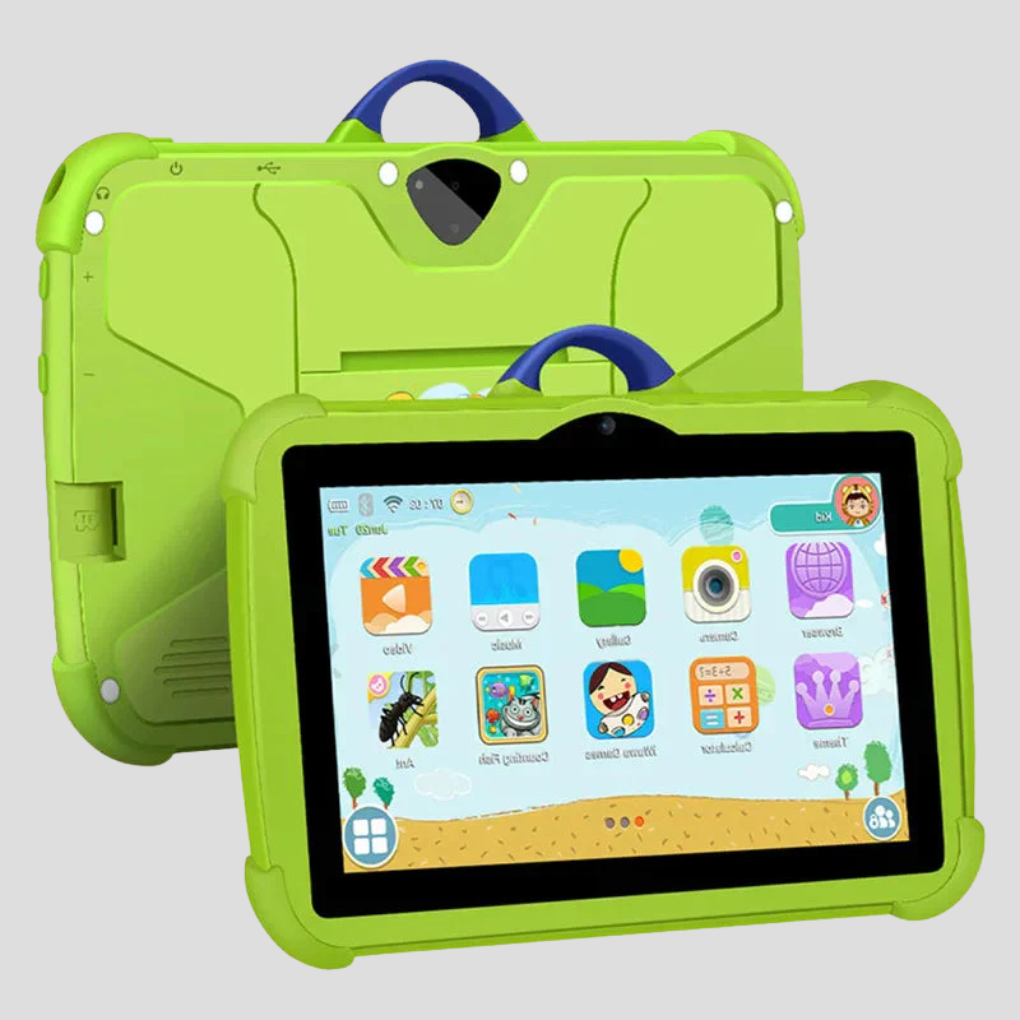 Android Tablet für Kinder mit Kindersicherung und Schutzhülle, 7-Zoll-Display