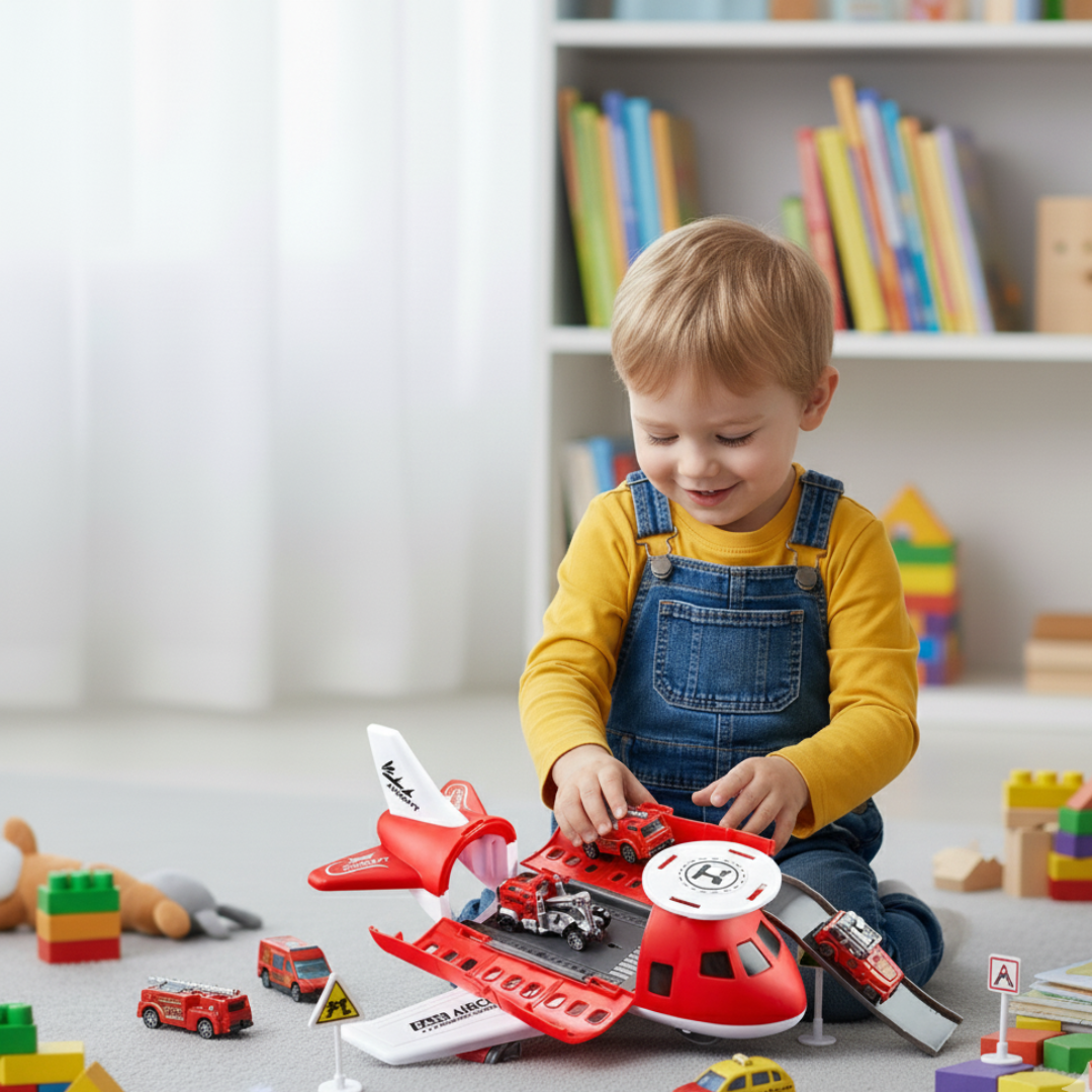 Flugzeug- und Fahrzeug-Spielset