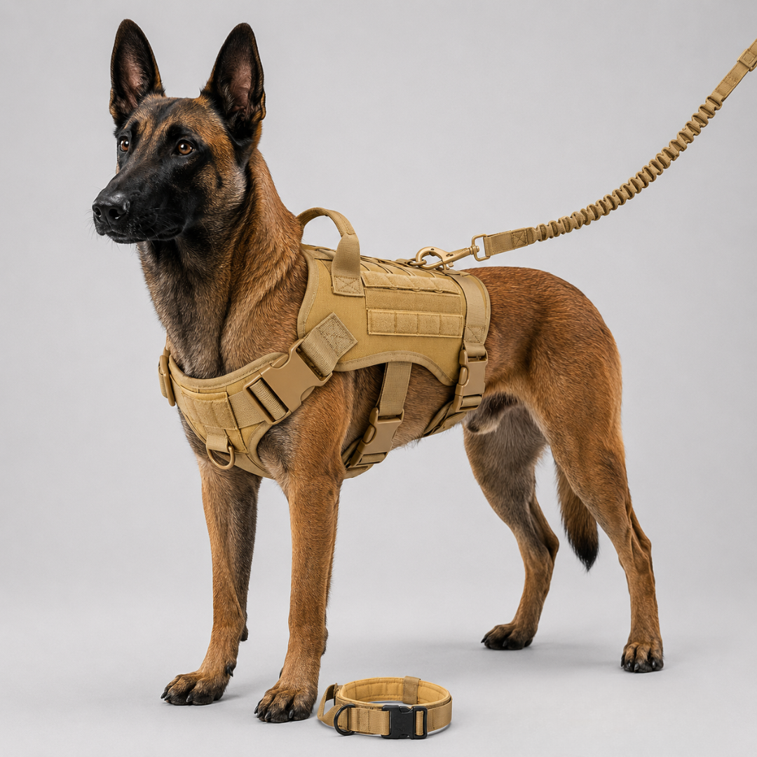 Camp Basel | Tacticanine Military-Style Tactical Dog Harness Set