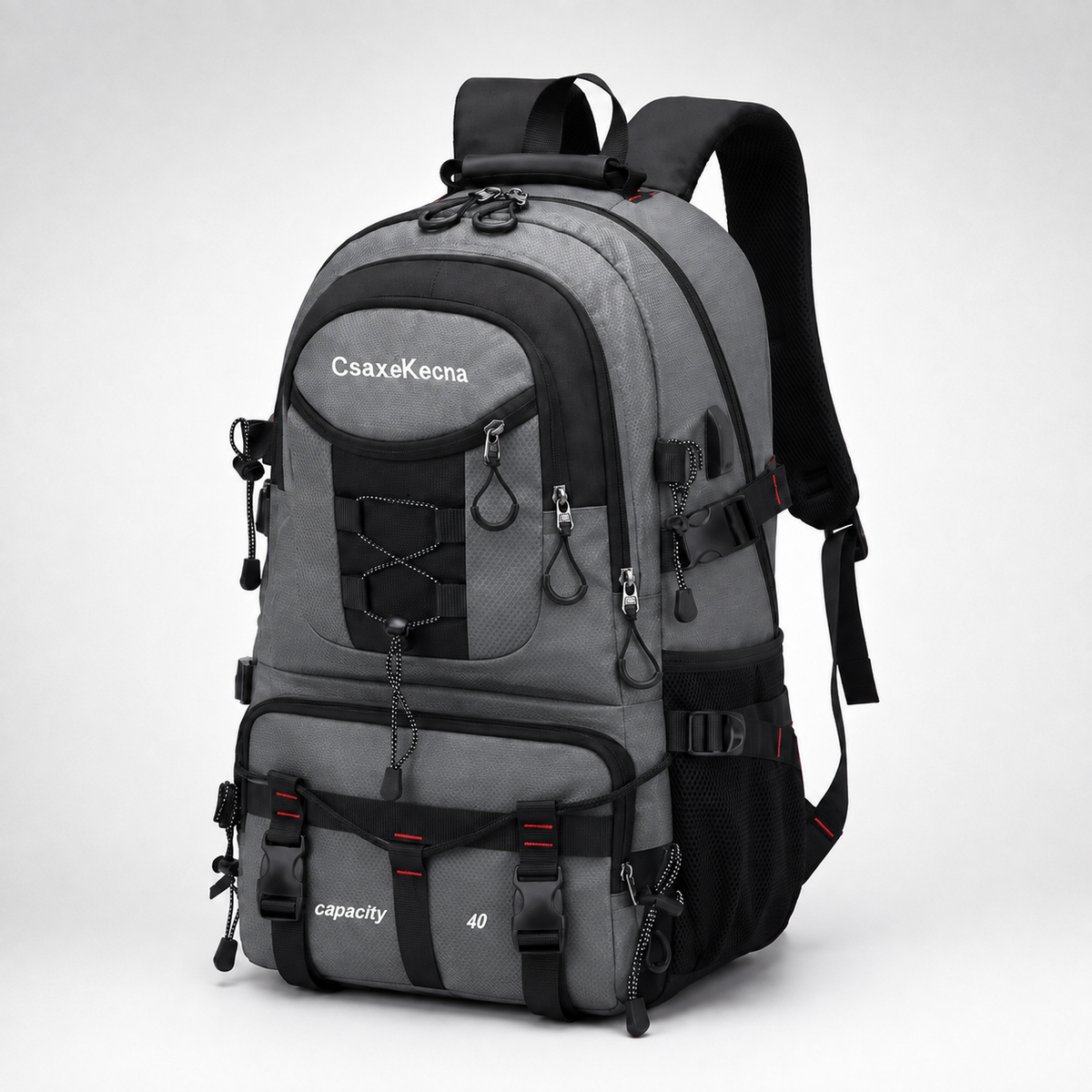 Camp Basel | BergTrail Pro 40L Wanderrucksack mit USB-Anschluss