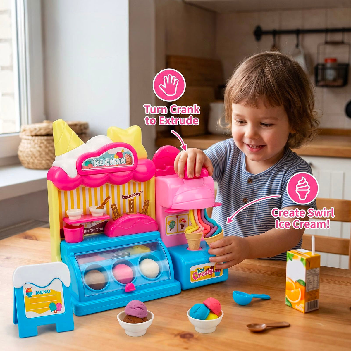 DIY Eiscreme Knete Maker Spielset