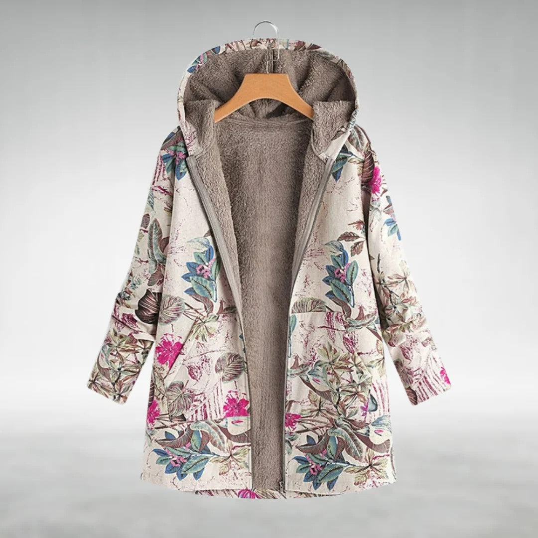Florale Fleecejacke