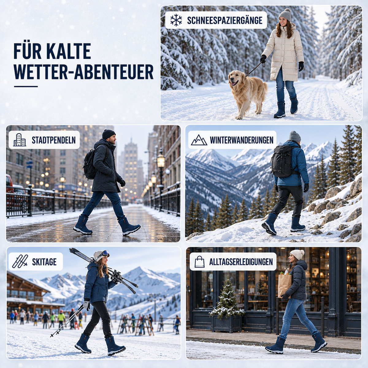 Camp Basel | Isolierte Wasserdichte Winterstiefel