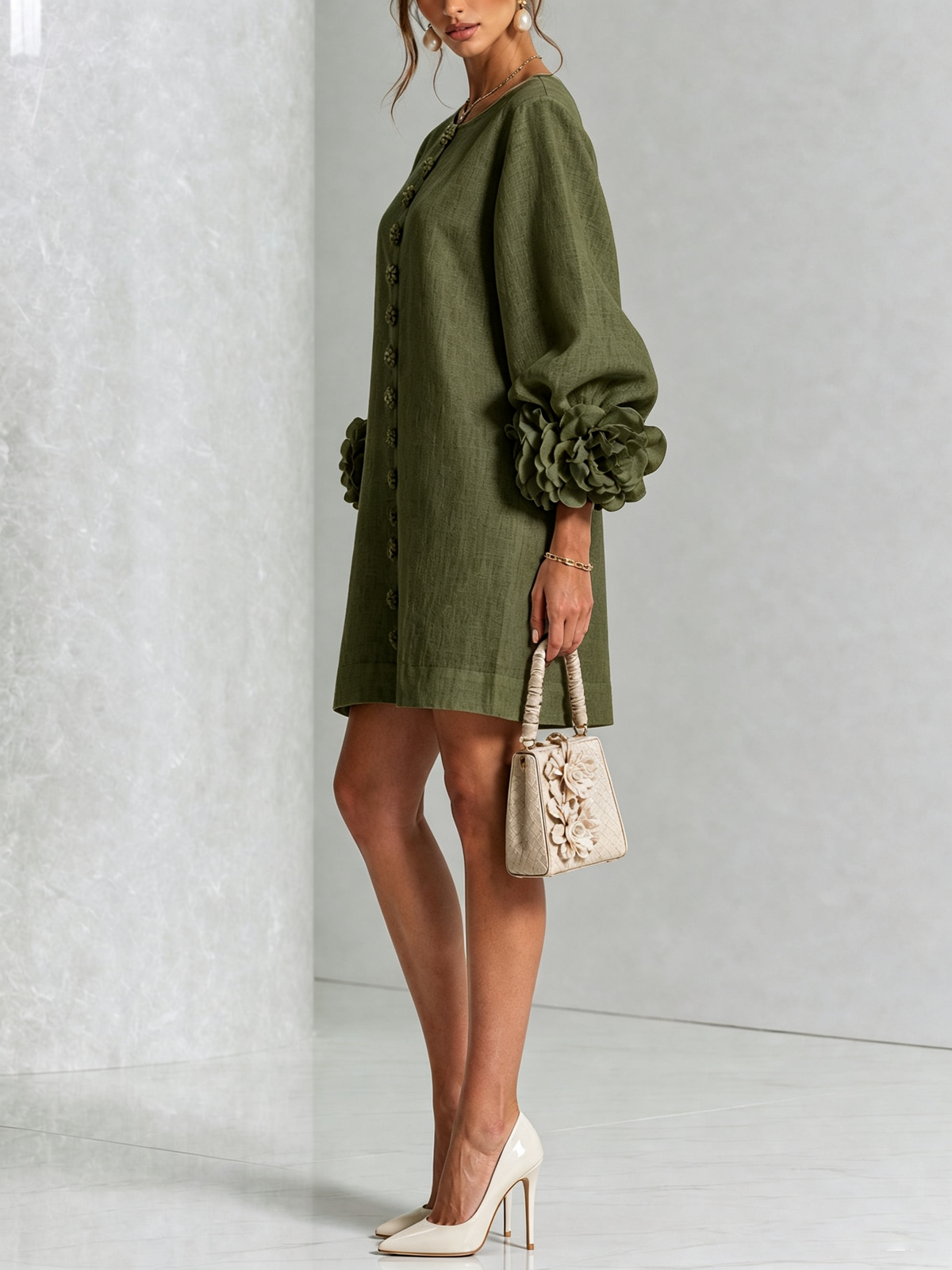 MARIETTA Skulpturales Shift-Kleid