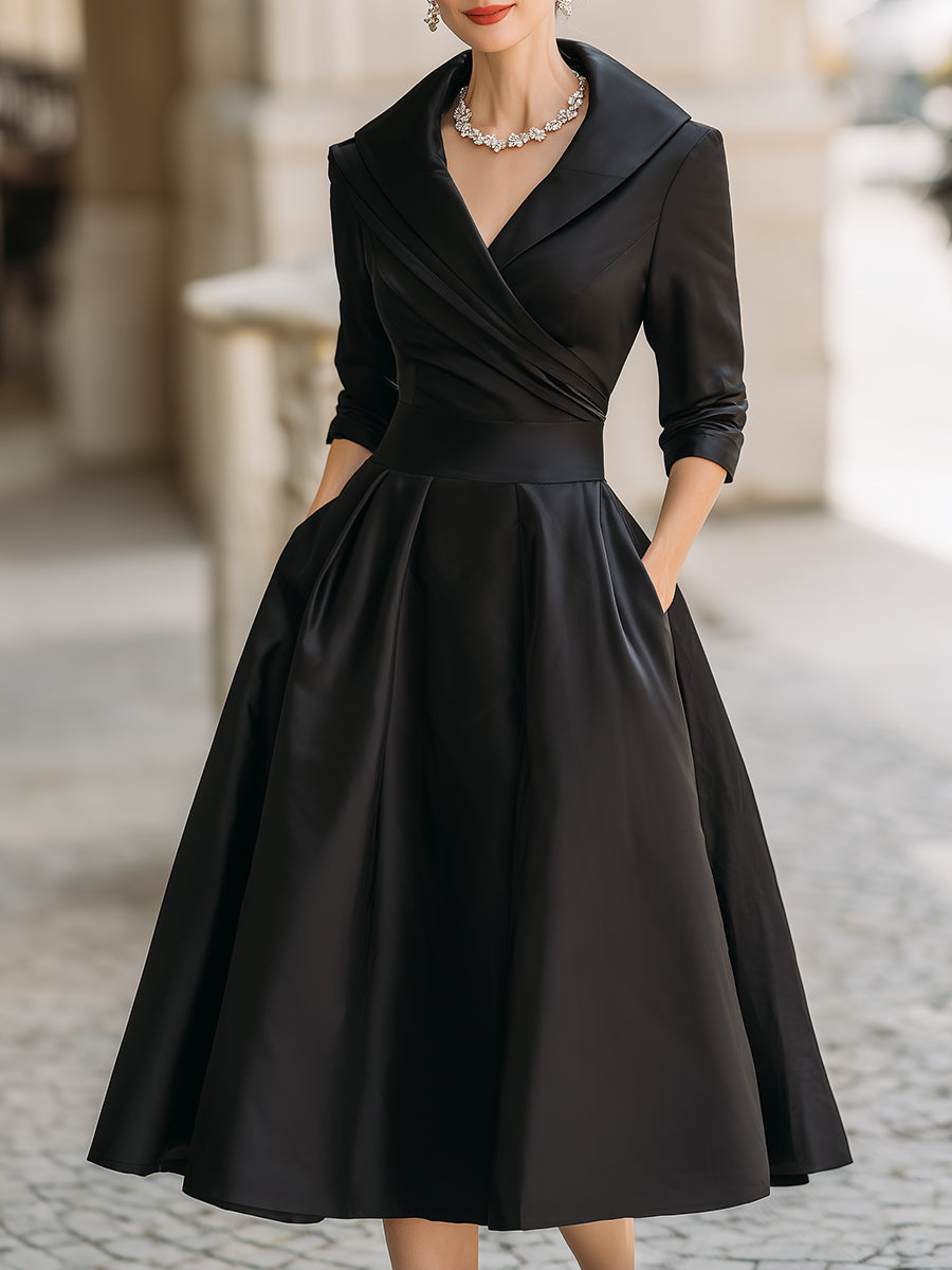 Coraline Elegantes Abendkleid mit V-Ausschnitt