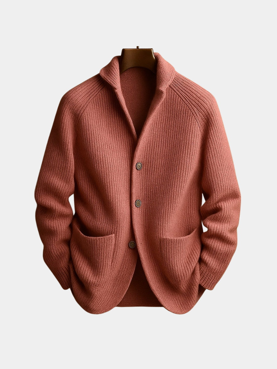 Hugo | Gerippte Wollstrickjacke