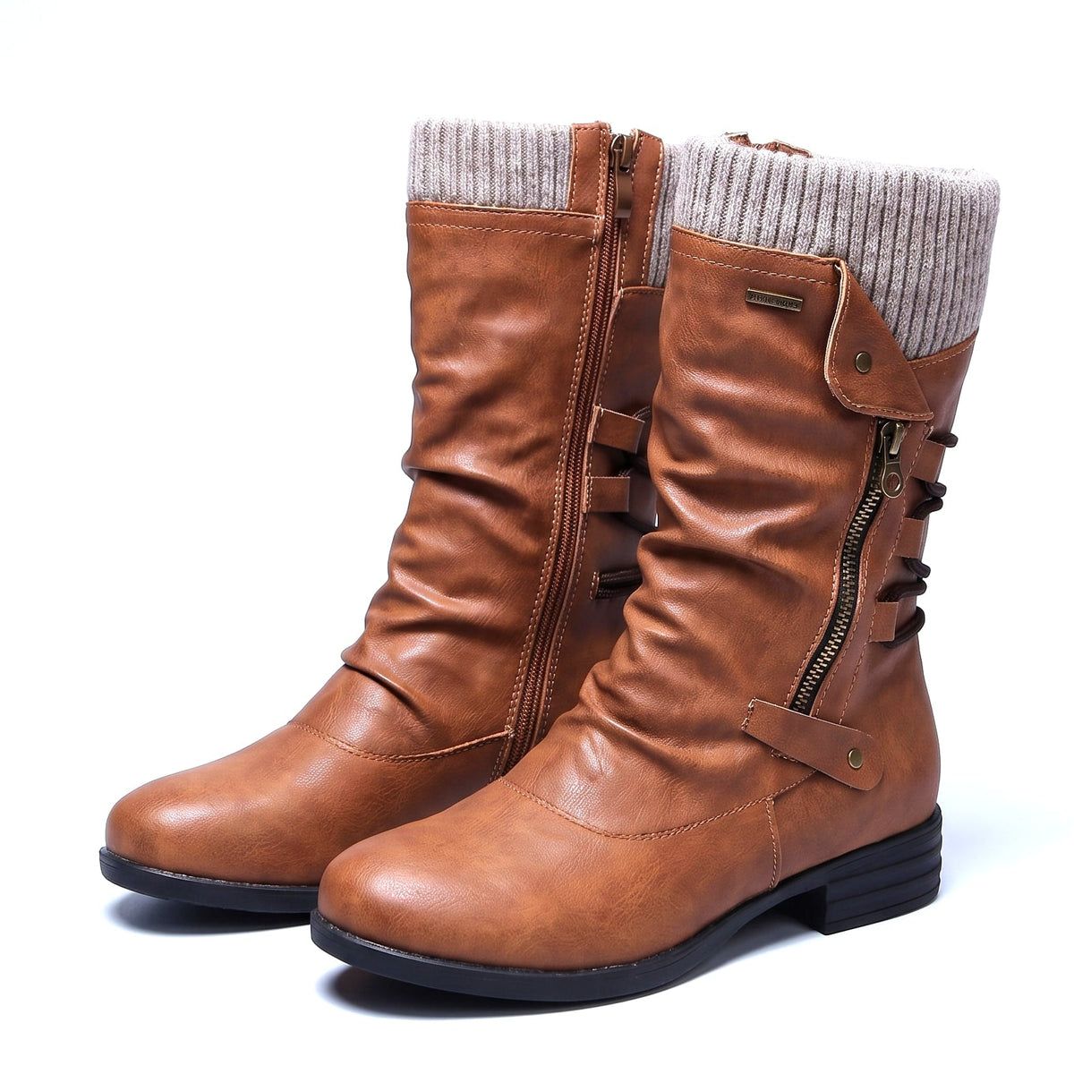 Cassara Stiefel mit Strickbündchen