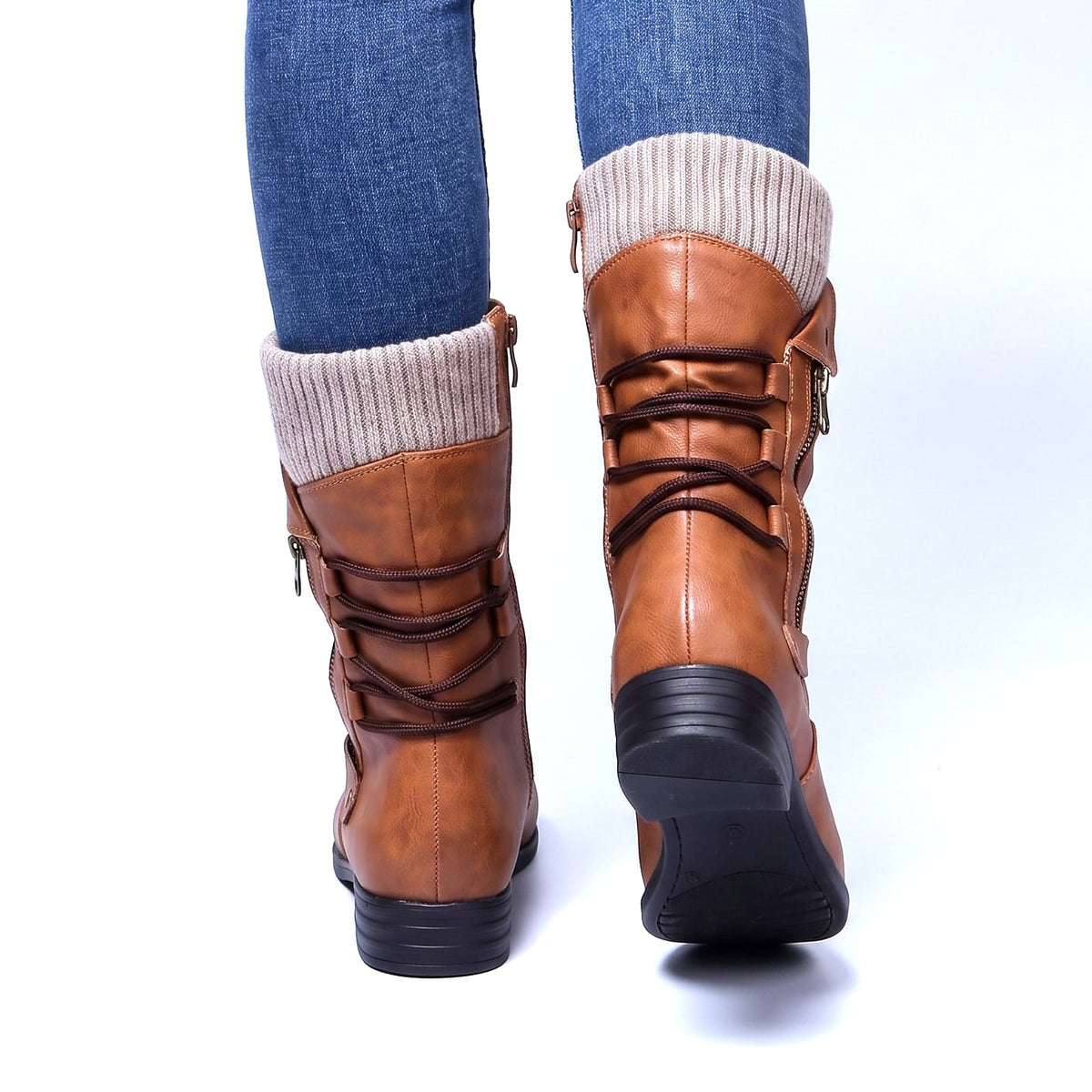 Cassara Stiefel mit Strickbündchen