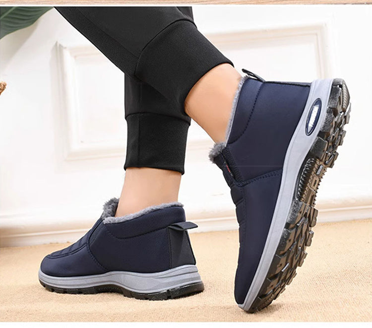 Unisex Winterstiefel mit flauschigem Futter, warm, bequem und rutschfest, ideal für kaltes Wetter