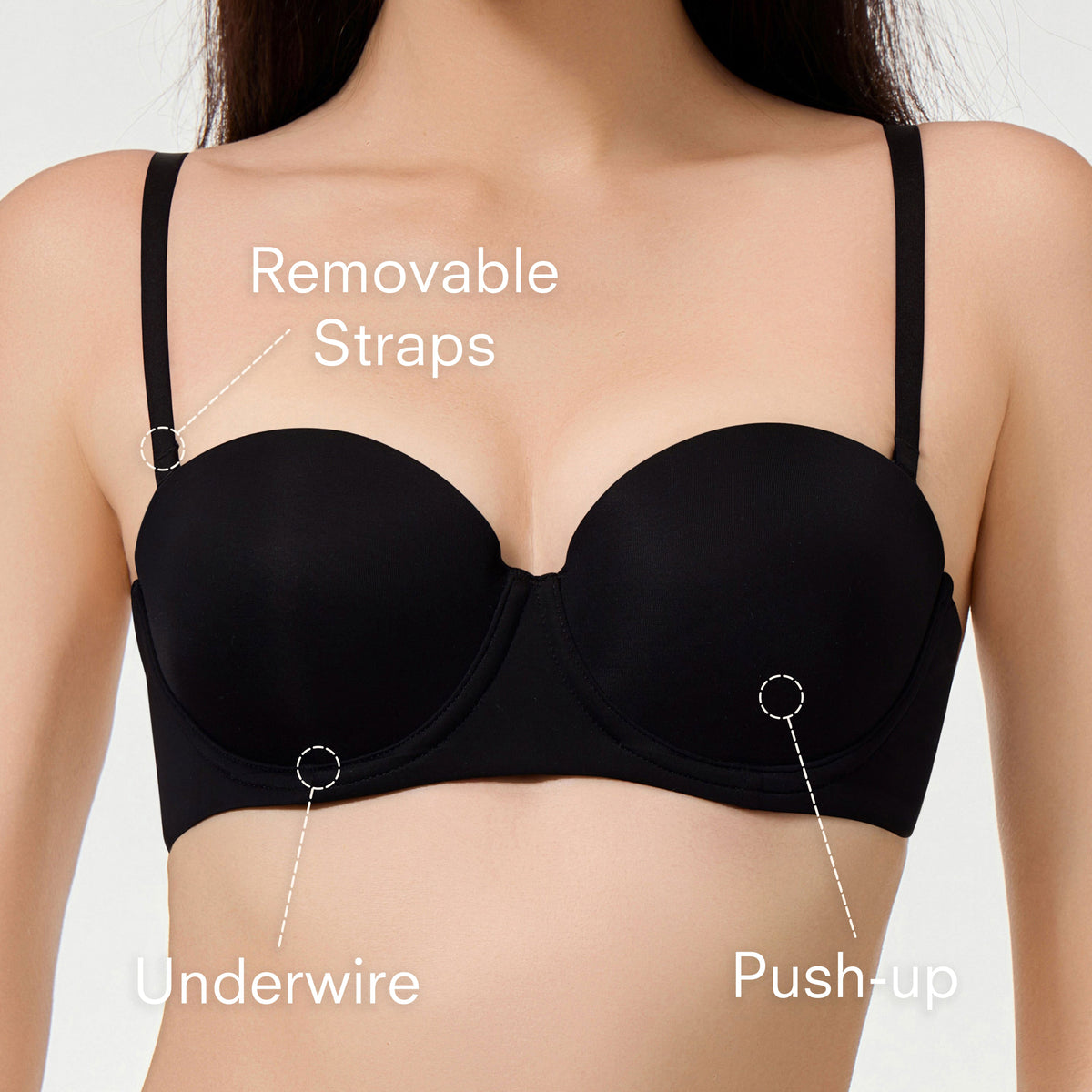Anytime Strapless Push-Up BH