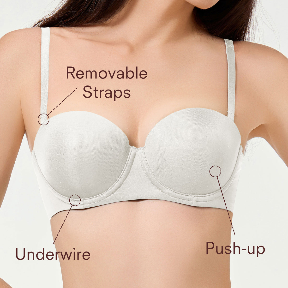 Anytime Strapless Push-Up BH
