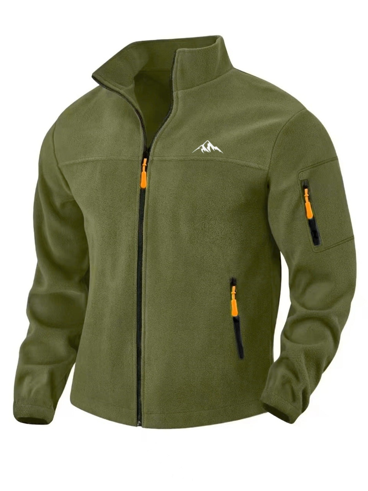 Herren Fleecejacke mit Stehkragen - Winddicht