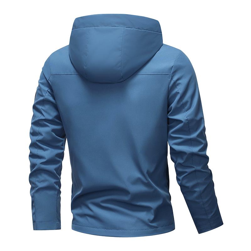 Herren-Kapuzenjacke – wasserdicht & winddicht mit Kordelzug