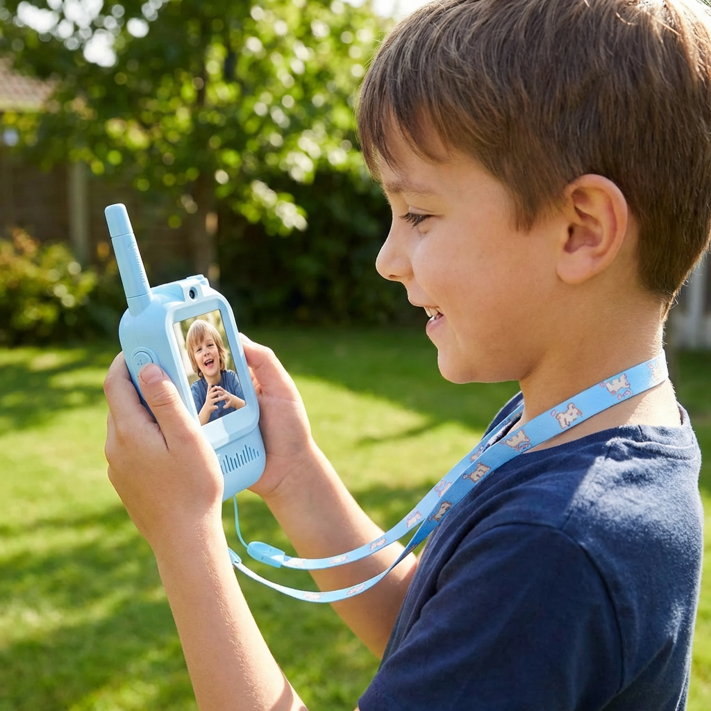 Kinder Video Walkie-Talkie 2er-Pack – Funkgeräte mit Kamera & Bildschirm