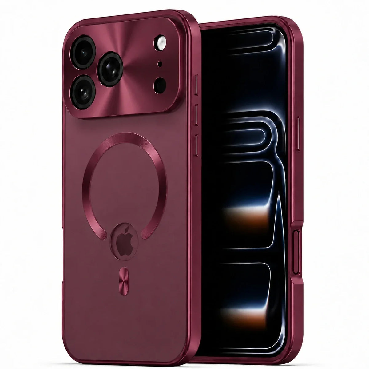 Magnetische iPhone-Hülle mit Metallrahmen und Privacy-Schutz