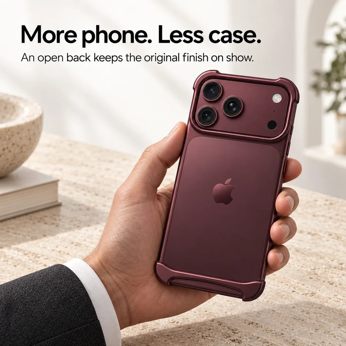 Schlanke Aluminium-iPhone-Bumper-Hülle – Stoßfeste Minimalistische Schutzhülle